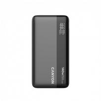 Išorinė baterija CANYON OnPower 240, 25000 mAh, 140W, 1xUSB-A, 2xUSB-C, tamsiai pilkas
