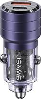 Loader Usams USAMS car charger C36 USB-A+USB-C 95W Fast Charge purple/purple (US-CC176)