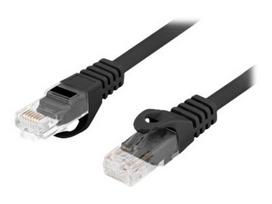 Tinklo kabelis LANBERG Patchcord cat.6 UTP LSZH CU 0.5m black Fluke passed