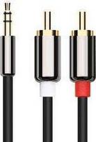 Cable Libox Jack 3.5mm - RCA (Cinch) x2 3m silver (LB0093)