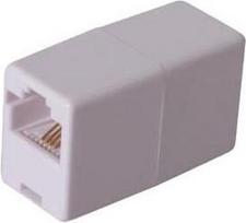 Logo RJ45 connector, white (25262)