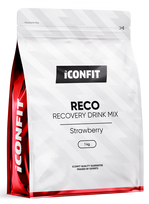 ICONFIT RECO braškių skonio milteliai, 1000 g