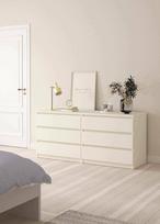 Dmora 60" x 27,6" x 19,6" x 19,7" komoda balta