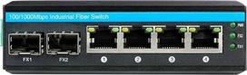 Gigabitinio eterneto komutatorius su DIN laikikliu IEEE802.3at-30W/Port 2 SFP prievadai ir 4 RJ45 prievadai (be SFP siųstuvo)