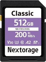 Nextorage SD kortelė 512GB UHS-I SDXC, Japonijos atminties kortelė Duomenų saugykla SD kortelė, fotoaparato priedas Nikon/Canon/Sony/Fujifilm, F2CL NX-F2CL512G