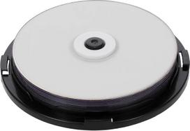 SHUAIGUO 10 vnt. pakuotė 215 MIN 8X DVD + R DL 8,5GB tuščias reguliuojamas DVD diskas duomenims ir vaizdo įrašams, baltos spalvos