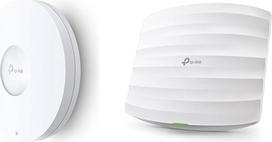 TP-Link EAP660 HD AX3600 Gigabit Dual-Band WiFi 6 WLAN prieigos taškas, baltas ir EAP245 AC1750 WLAN prieigos taškas (Dual Band 1750Mbit/s su MU-MIMO, "Omada SDN", centrinis valdymas, "Mesh WLAN"), baltas
