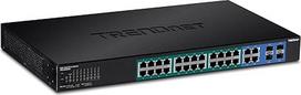 TRENDnet 5028WS 28 prievadų Gigabit Web Smart PoE + komutatorius, 370 W, juodas