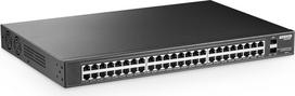 YuLinca 48 prievadų PoE Gigabit komutatorius su 2 Gigabit SFP, IEEE802.3af/at Max 800W, nevaldomas stovo komutatorius su VLAN ir AI Watchdog