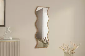 Veidrodis, Hanah Home, Safi, baltas Riešutas, 40 x 120 x 2,2