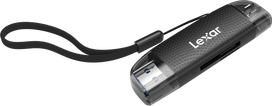 Lexar Cardreader Dual Slot USB-A/C (LRW310X) Supports microSD and SD cards (USB 3.1)