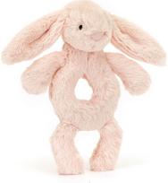 Kūdikio žaislas BASHFUL Blush Bunny Ring Rattle