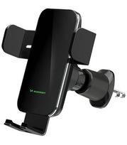 Juodas automobilinis telefono laikiklis su 15W krovimu "Wozinsky WEDZ-3Y8S"