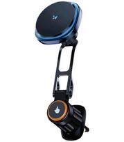 Juodas magnetinis automobilinis telefono laikiklis su 15W krovimu "Wozinsky WCT5-6S2Y"