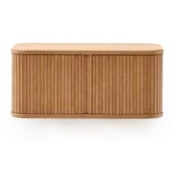 Natūralios spalvos pakabinama spintelė po kriaukle iš uosio 90x40 cm Mailen – Kave Home