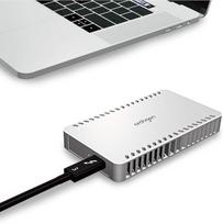 "Archgon X70" 240GB sidabrinės spalvos "Thunderbolt 3" nešiojamasis išorinis PCIE SSD diskas (iki R/W 1600/1100MB/s), skirtas tik "Thunderbolt 3" "Mac" arba "PC" MS-7215-TB3SV240