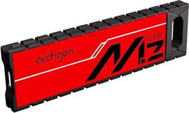 Archgon G70, išorinis SATA M.2 SSD diskas, 240GB, USB 3.1, 2 kartos (C tipo), žaidimams skirtas nešiojamasis, raudonos spalvos