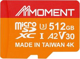MMOMENT 512GB Micro SDXC-Karte MM23, A2, UHS-I, U3, V30, Klasse 10 kompatibel, Lesegeschwindigkeit bis zu 160MB/s, Schreibgeschwindigkeit bis zu 120MB/s, SD-Adapter im Lieferumfang enthalten