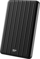SP Silicon Power SU020TBPSD75PSCKEU Bolt B75 Pro USB 3.1 Gen 2 išorinis SSD diskas su USB-C ir USB-C/USB-A kabeliu, juodas, 2 TB