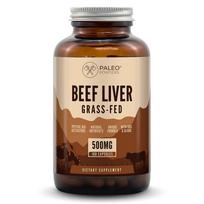 Paleo Powders natūralios jaučio kepenėlės, B12 vitamino šaltinis, 180 kaps.