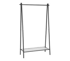 Pastatoma rūbų kabykla LINEA juoda