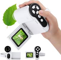 Nešiojamas mikroskopas vaikams, 1000x, 2.0", LED, 32GB