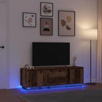 vidaXL Televizoriaus spintelė su LED, medienos, 160,5x41x50 cm