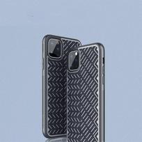 „Nillkin“ kietas dėklas „Apple iPhone 11 Pro MAX“ su „Herringbone“ raštu, pilkas