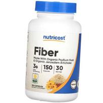 Organic Psyllium Husk and Jerusalem Artichoke Powder, Fiber, Nutricost (69647011) 150caps