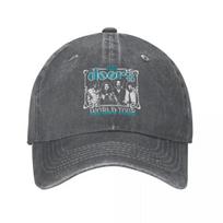 Music Band The Doors Men Women Baseball Caps Distressed Denim Hats Cap Vintage Outdoor All Seasons Travel Gift Snapback Hat Adjustable juoda