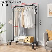 Floor Standing Clothes Rack Household Metal Clothes Rack Detachable Storage Rack Home Storage Organizer Shelf Space Saving