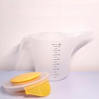 1500 ml su snapeliu matavimo puodeliai plastikinis graduotas piltuvėlis ąsotis ilgu snapeliu skysčio indas virtuvės matavimo įrankiai 1500ml