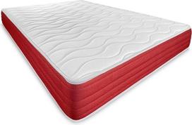 DUÉRMETE ONLINE Lite viskoelastinis čiužinys dvipusis kietas ir patogus žiemą vasarą baltas 23 cm aukščio 140 x 200 cm