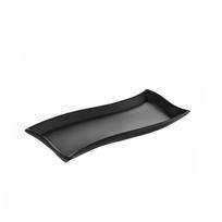 Padėklas/lėkštė 30x10 cm SALSA porcelianas, juoda spalva Ambition 94759
