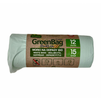 Kompostuojami ir Biologiškai Skaidūs Šiukšlių Maišai 12 L, 15 vnt – FROGGY (GREENBAG)
