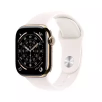 Išmanusis laikrodis Apple Watch Series 11 GPS + Cellular 42mm Gold Titanium Case with Light Blush Sport Band - M/L