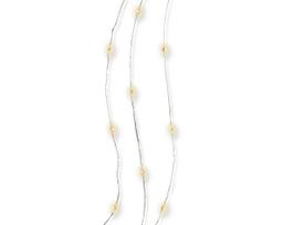 Elektrinė girlianda SILVER WIRE, 40 LED, 1.2 W, šiltai balta, 1.95 m