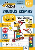 Šuniukas Mokas. Saugus eismas. Užduočių knygelė su lipdukais, nuo 6 m. - Živilė Labutė