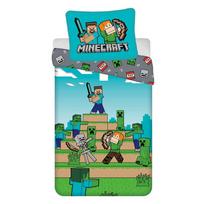 Iš medvilnės viengulė vaikiška patalynė 140x200 cm Minecraft "We got this" – Jerry Fabrics