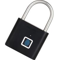Išmanioji pirštų atspaudų spyna atspari vandeniui, USB įkraunama, automatinis užraktas, biometriškai rakinama spyna.