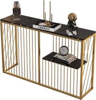 Axdwfd Virtuvės stalai Marmurinis konsolinis stalas, svetainės metalinis sofos stalas, siauras stalas, sieninis stalas, konsolinė spintelė, pasirenkamos spalvos Tabletės laikiklis (spalva : A)