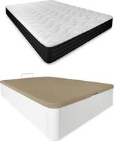 DUÉRMETE ONLINE Memory Foam Reversible Pocket čiužinys su sulankstoma medine lova Didelės talpos mediena Poliuretanas 135 x 190 cm
