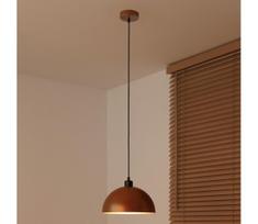 Duolla - pakabinamas šviestuvas su laidu IRONLINE 1xE27/15W/230V Ø 27 cm vario/juoda