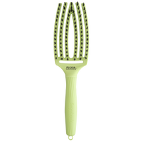 Olivia Garden Finger Brush Medium Dolce Vita Pistachio plaukų šepetys