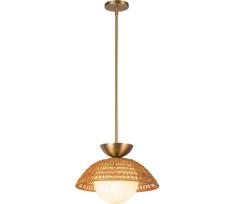 Alora Mood ALM-PERTH-P-GD - Pakabinama liustra su strypu PERTH 1xE27/60W/230V skersm. 37,5 cm auksinė