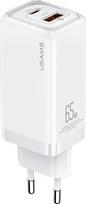 Charger Usams T47 1x USB-A 1x USB-C 3 A (CC153TC02)