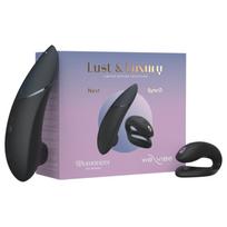 Womanizer Lust&Luxury - klitorio ir poros vibratorius rinkinys - juodas