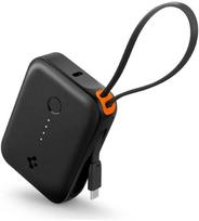 Spigen Essential 10,000 mAh 30W Power Bank (Built in Cable), juodas EA3010BT