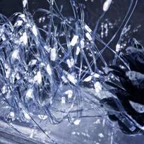 Kalėdinės lemputės Springos CL4100, 20 LED, vieliniai mikro diodai, šaltai balta, maitinama baterijomis