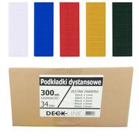 Montavimo Pleištai Langams, Durims, Plokštėms, Deckline Poveržlės 34 Mm Mix 300 Vnt. 1-5Mm